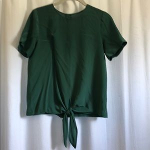 Madewell silk tie top